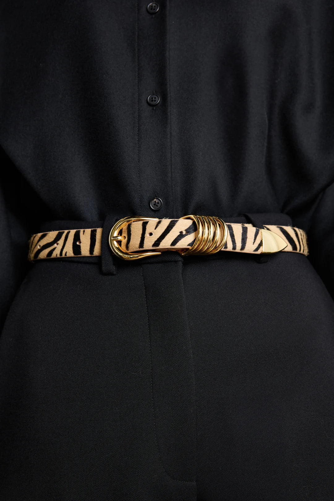 HOLLYHOCK PONYHAIR LEATHER BELT