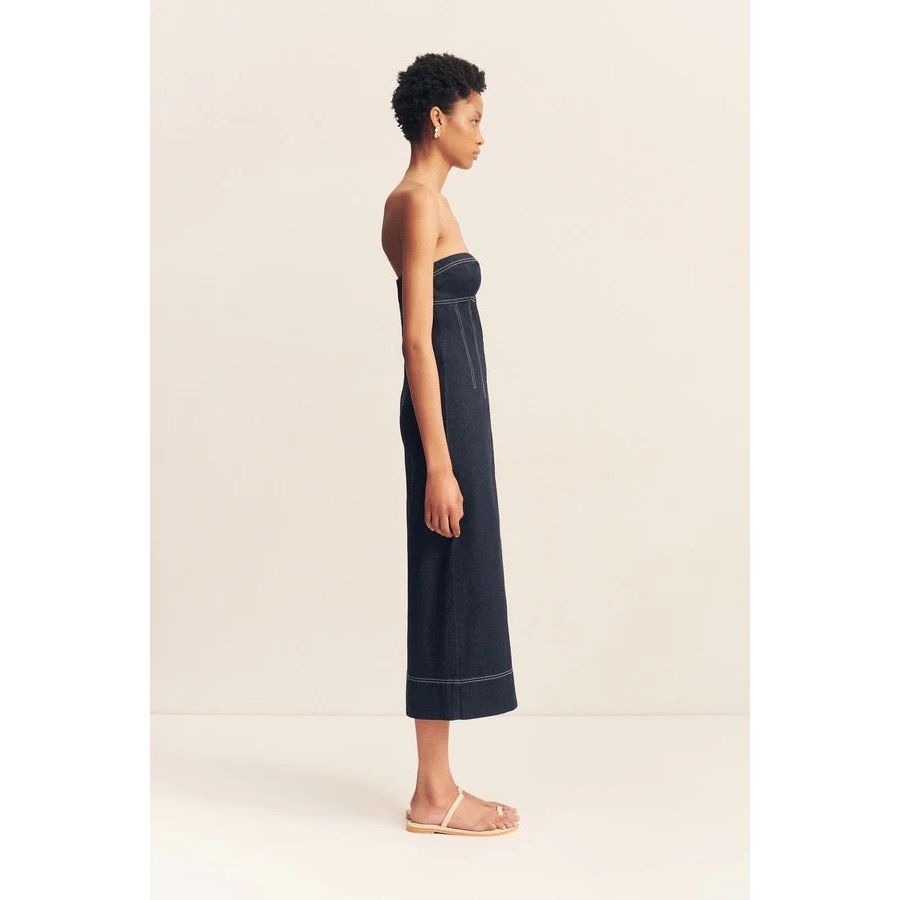 JACQUES STRAPLESS MIDI DRESS