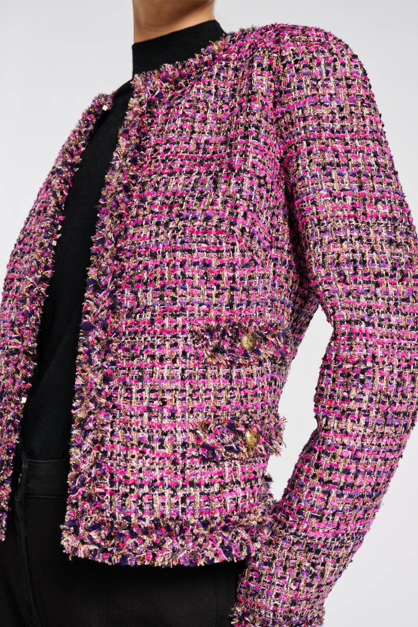 Thia Bordeaux Tweed Jaket