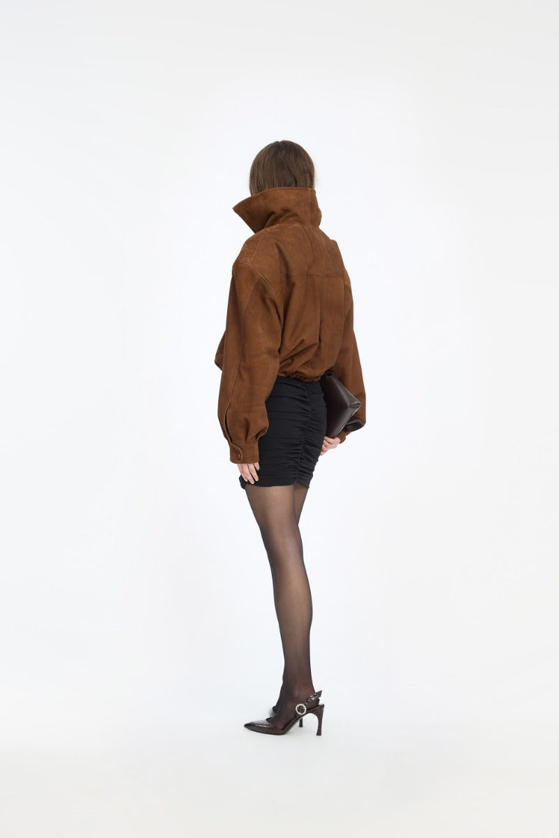 Suede Anorak Jacket - Toasted Coconut
