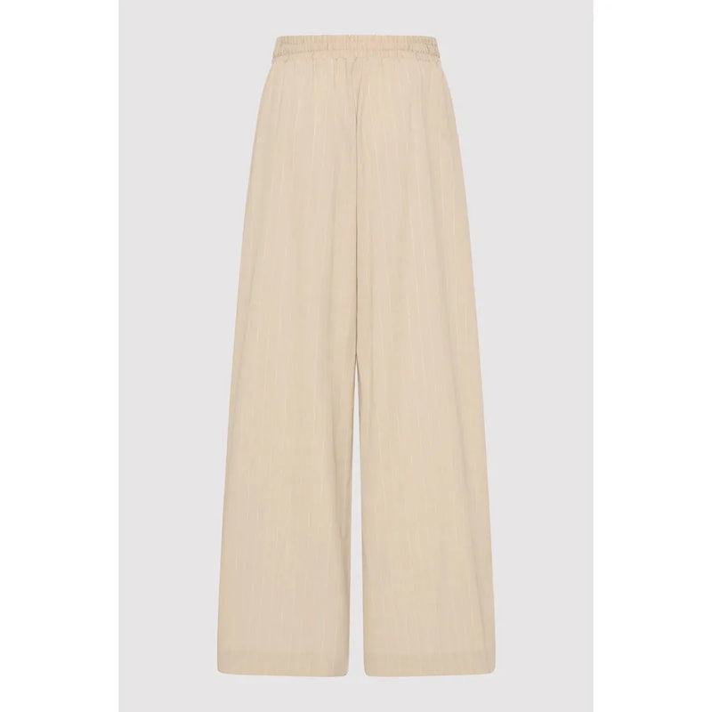 PINSTRIPE WOOL DRAWSTRING PANTS