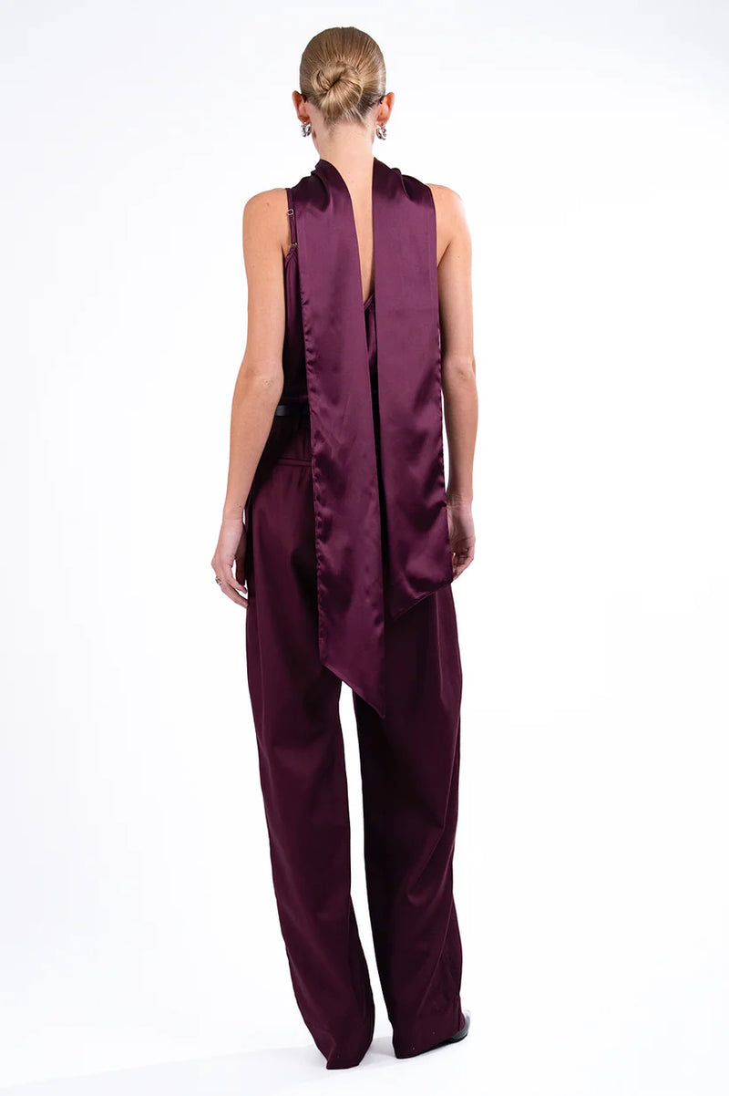 ALINA SILK SCARF TOP