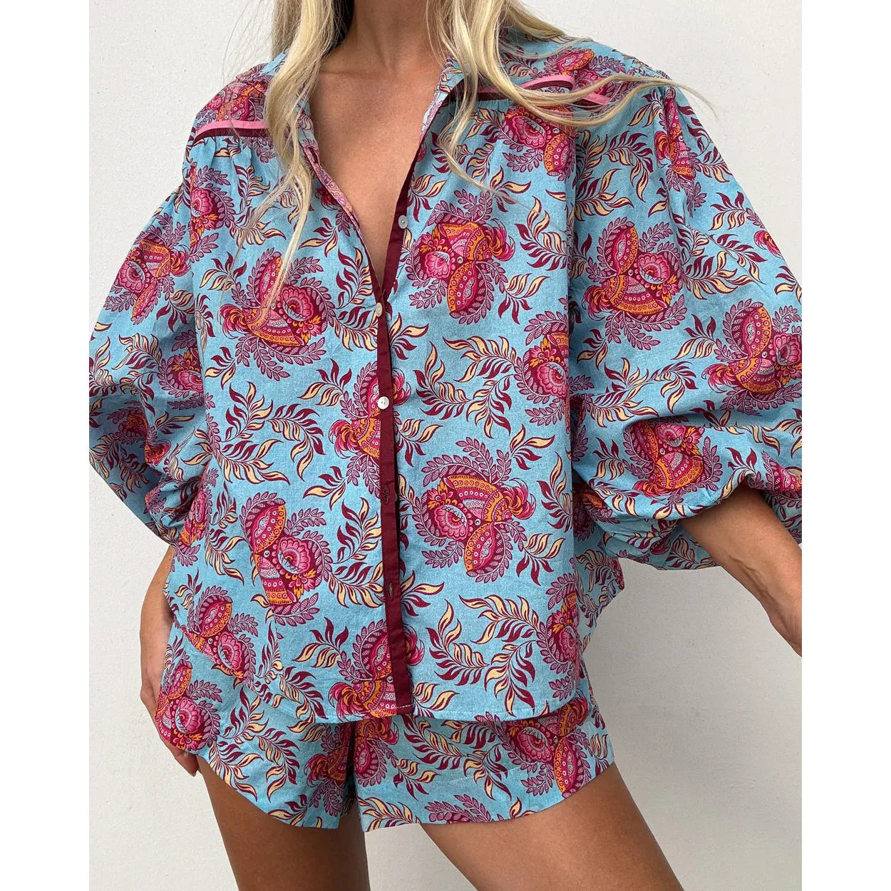 COQUILLE SMOCK BLOUSE