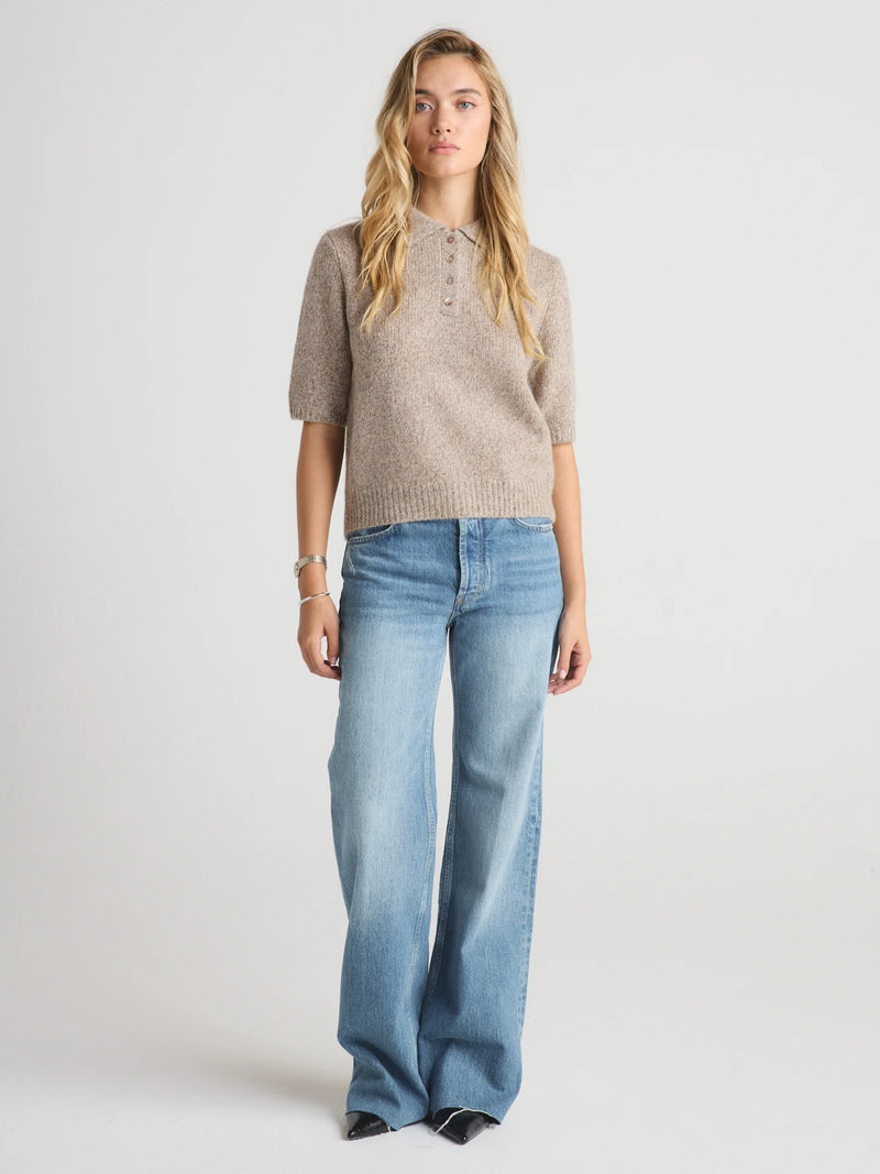 LUNA POLO SHORT SLEEVE TOP