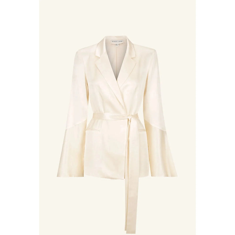 LA LUNE FLARED SLEEVE BELTED BLAZER