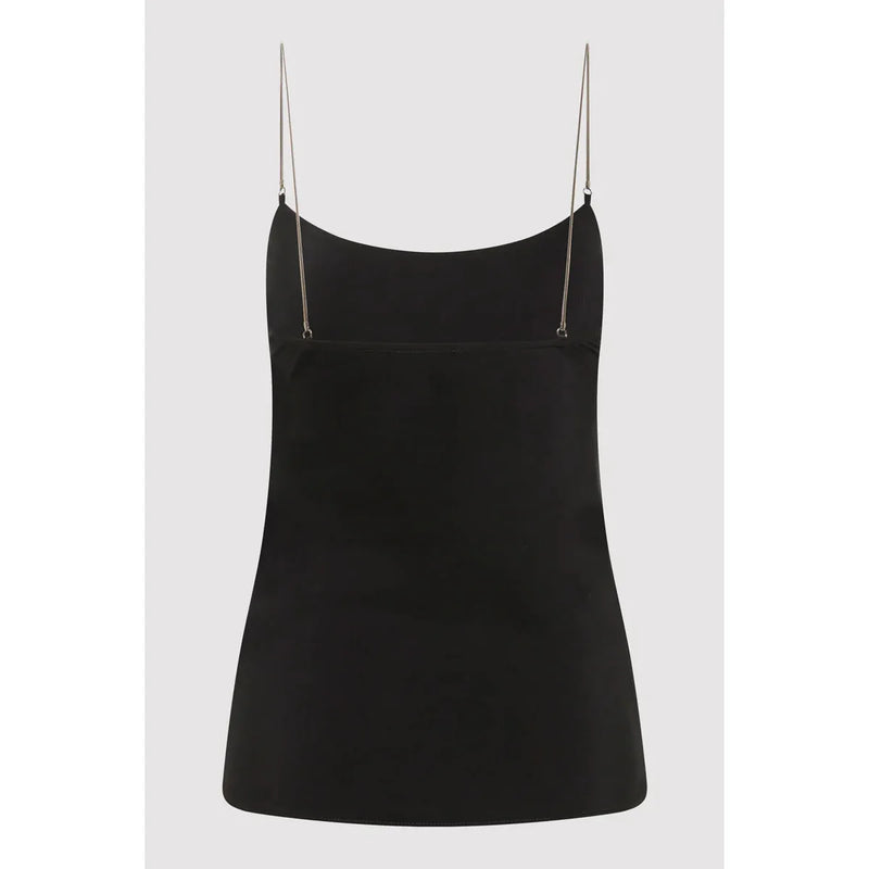FINE CHAIN SILK CAMI
