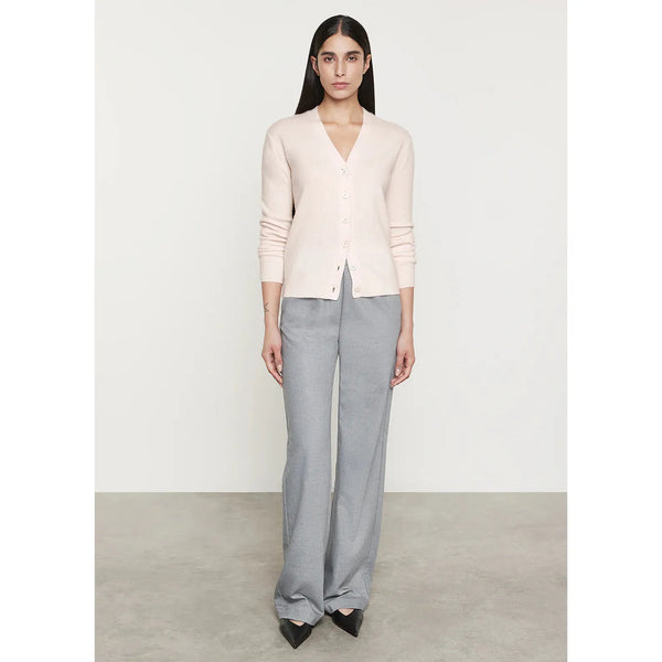 POWDER CASHMERE KNITTED CARDIGAN