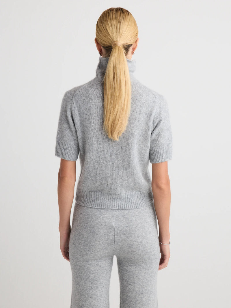 TANSY TURTLENECK SHORT SLEEVE TOP
