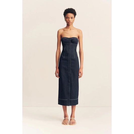 JACQUES STRAPLESS MIDI DRESS