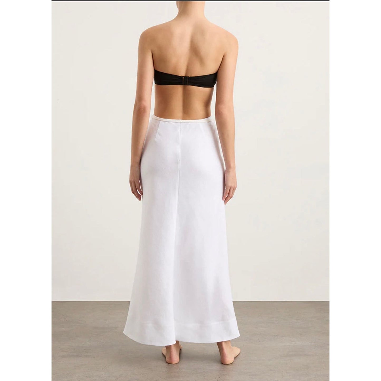 DELPHI BIAS CUT LINEN MAXI SKIRT