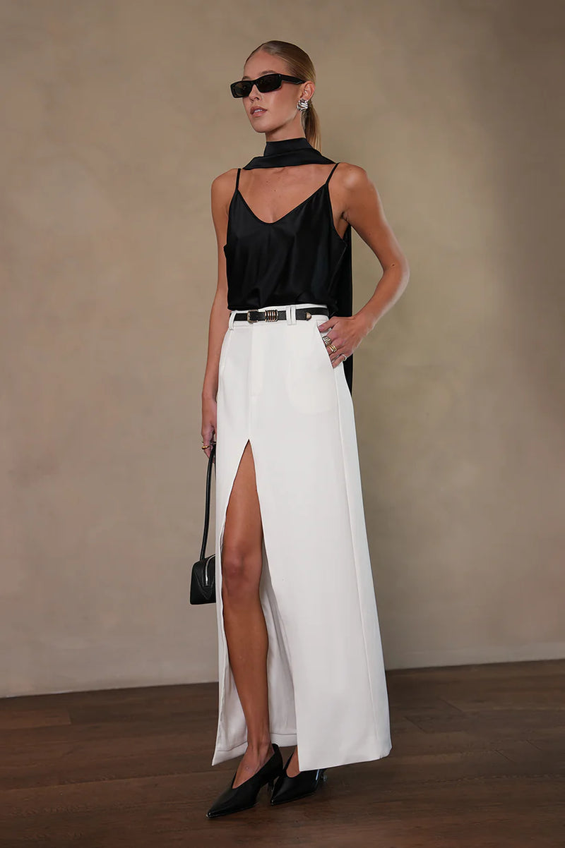 ALINA SILK SCARF TOP