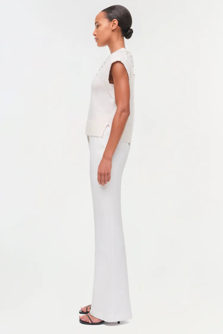 CANDRA EMBELLISHED KNIT VEST