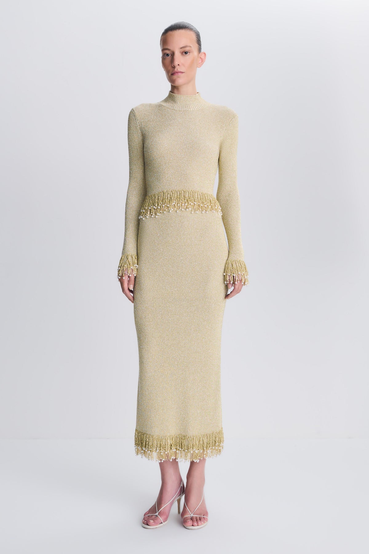 Tali Pearl Fringe Top - Gold