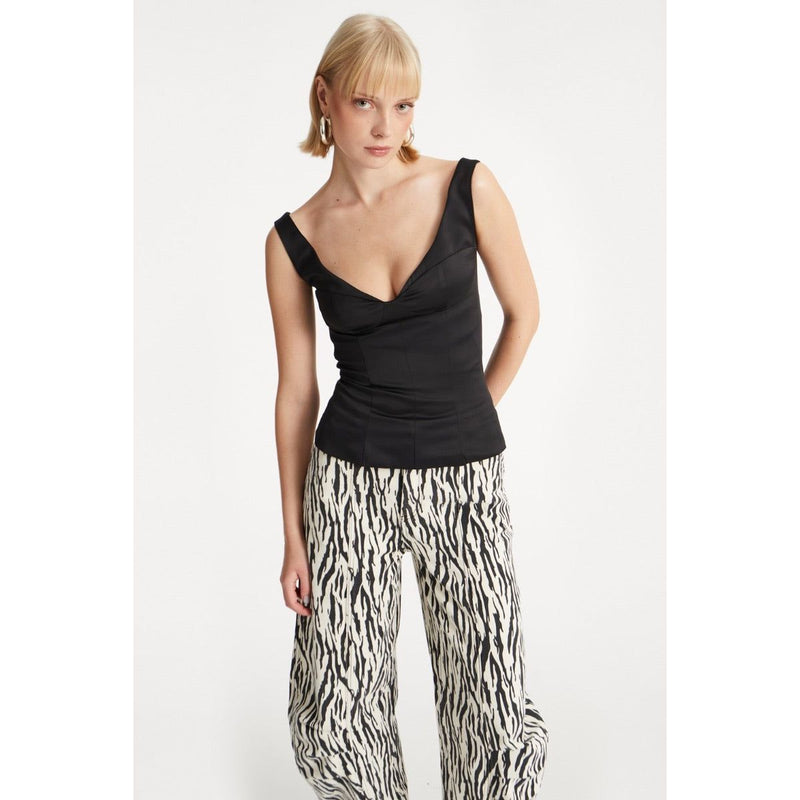 PRINTED TWILL CARGO PANTS