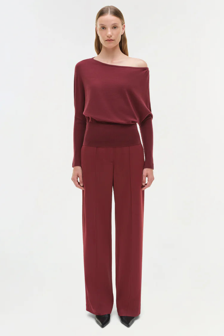 KYRA SATIN WIDE LEG PANT