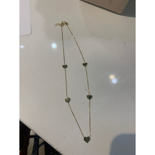 HEARTS ALL AROUND NECKLACE