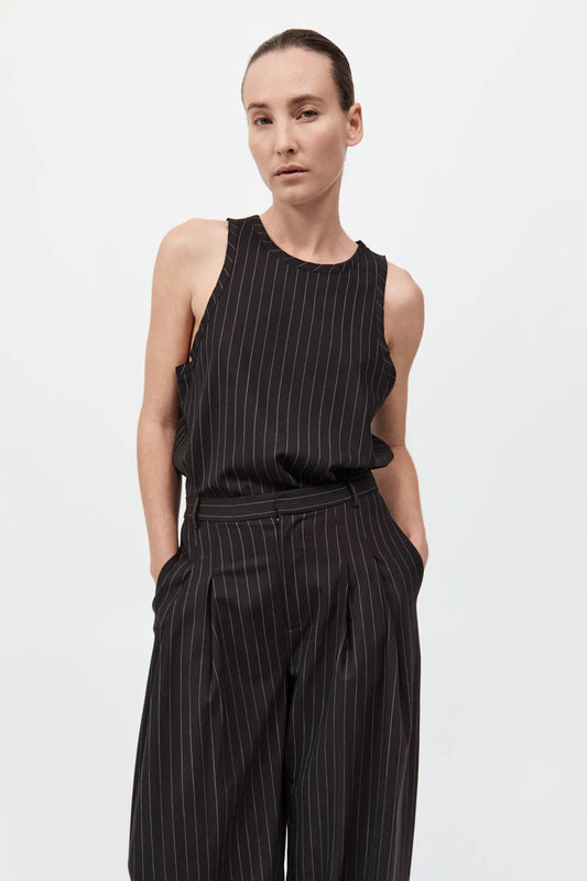 WOOL PINSTRIPE TANK