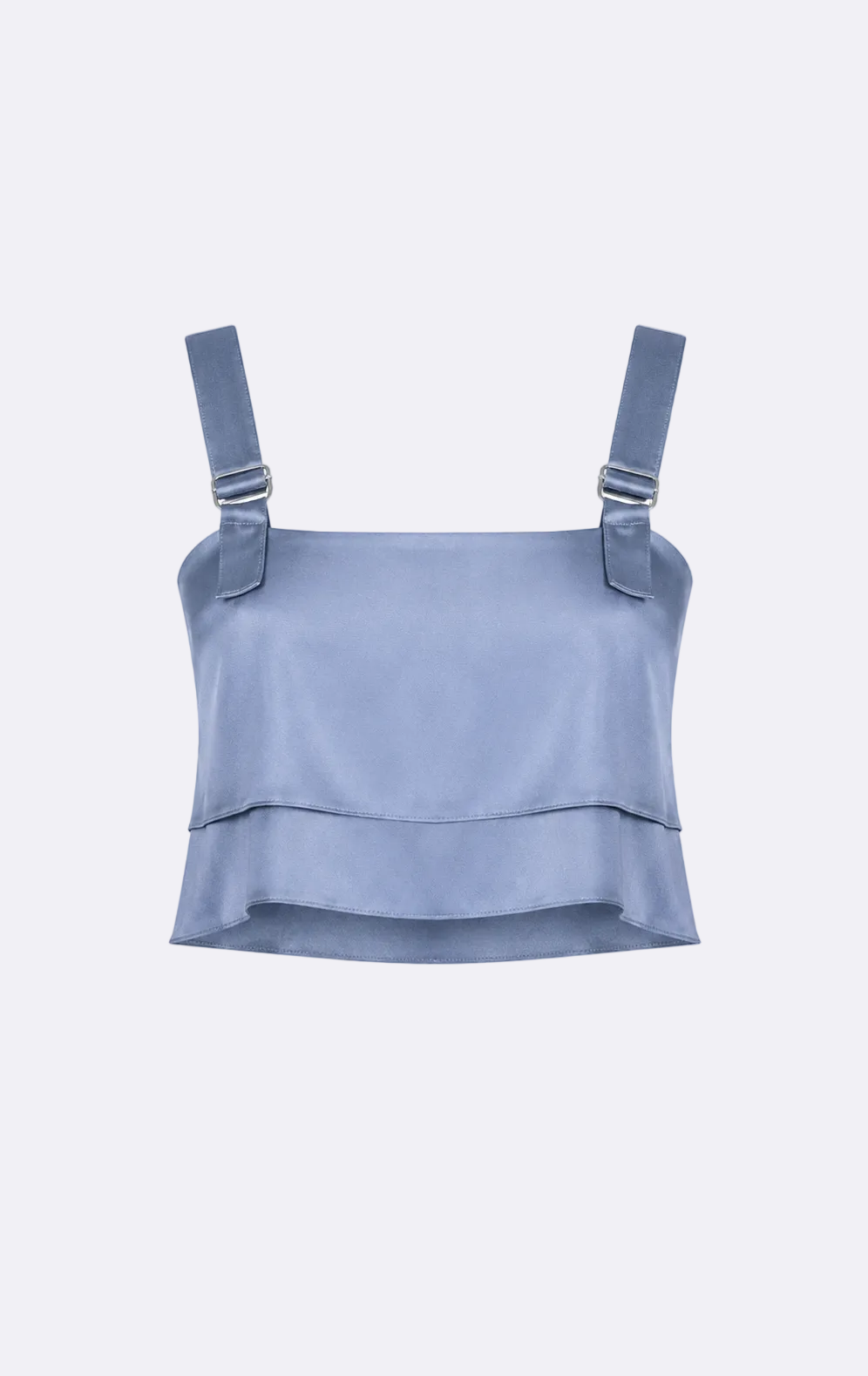 Astrid Crop - Steel Blue