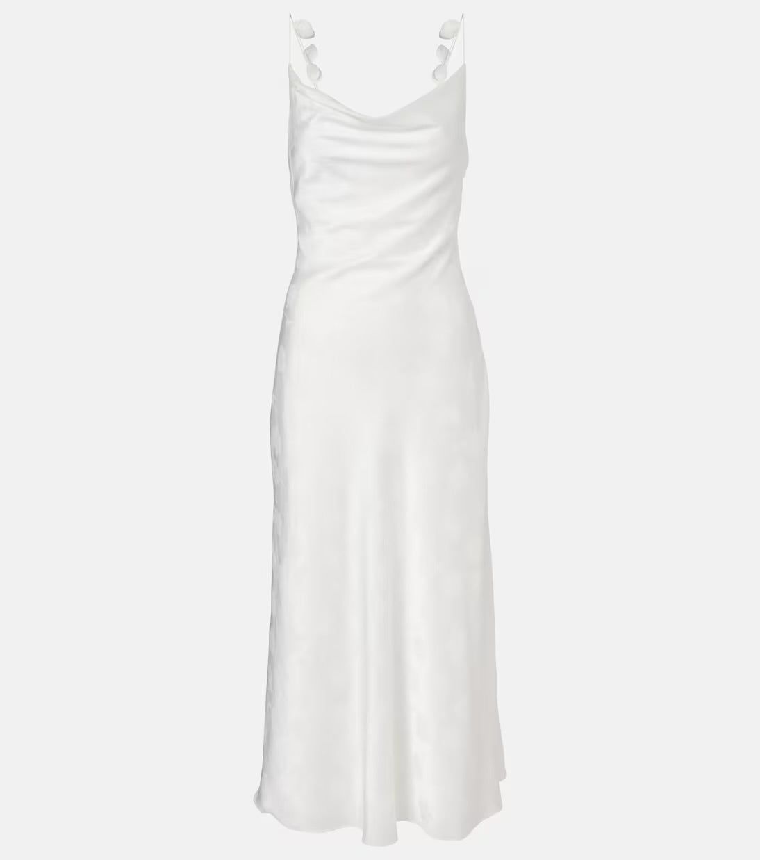 SATIN MIDI SLIP DRESS