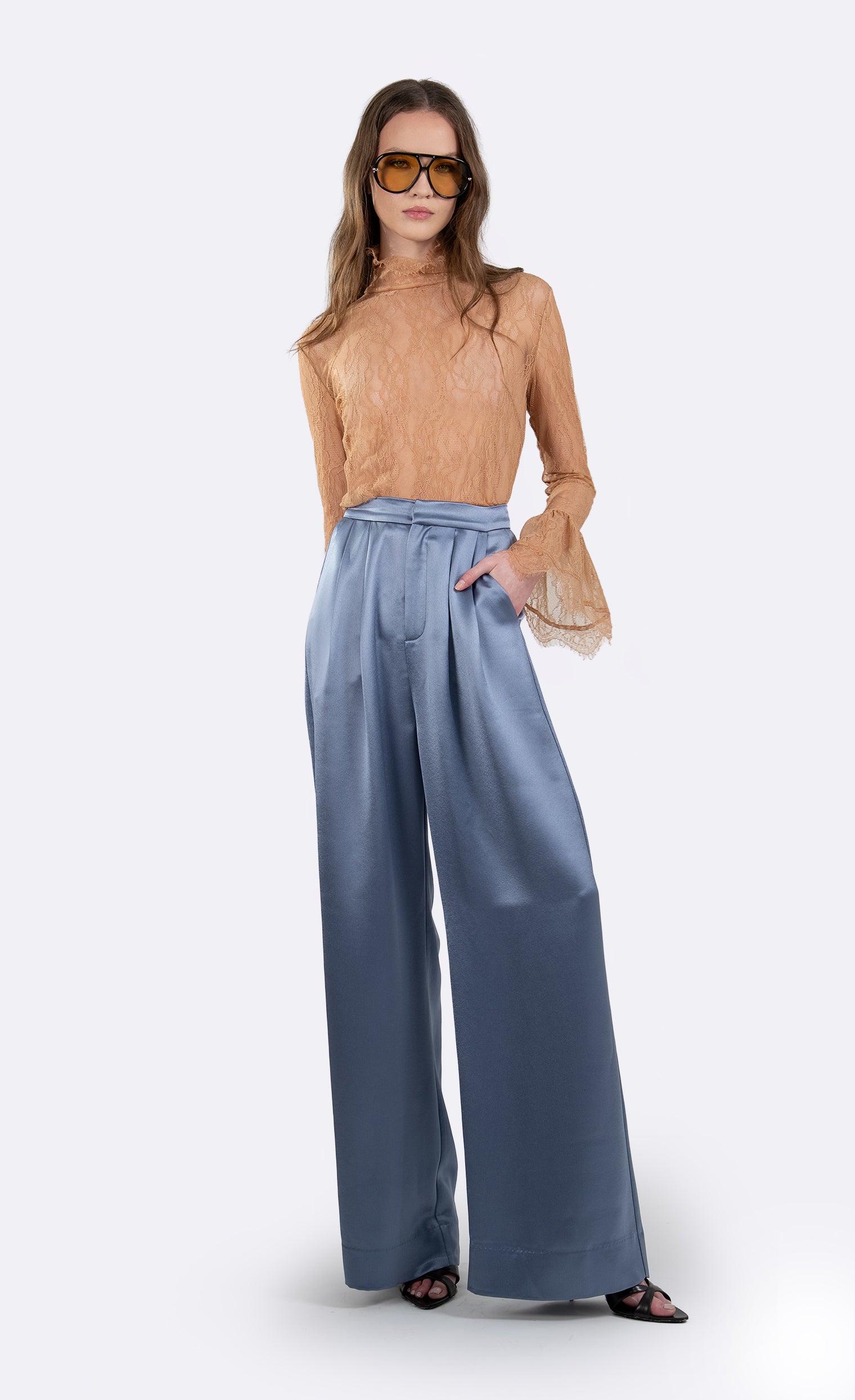 Paris Pant - Steel Blue