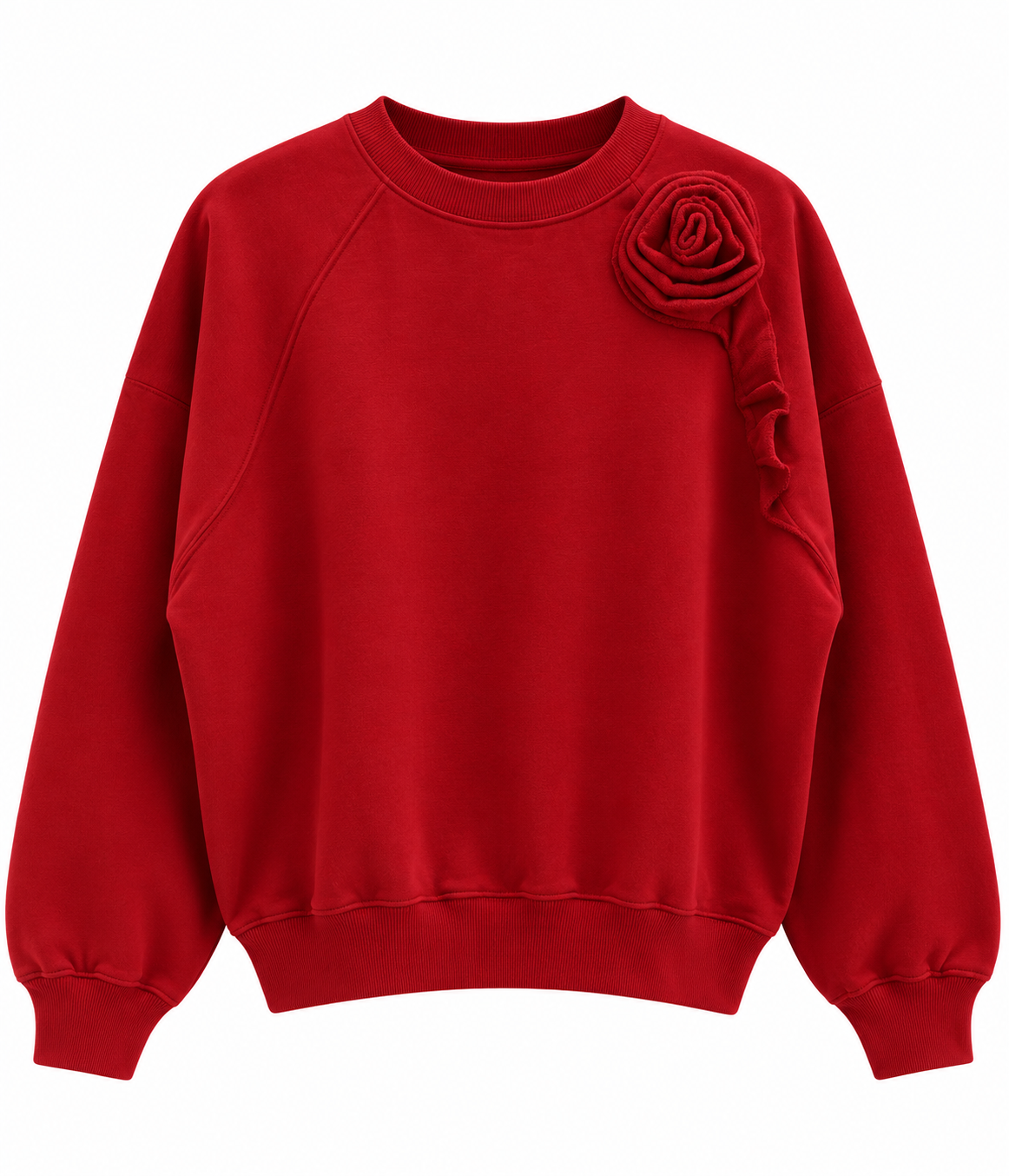 Flower Sweat Crewneck - Scooter Red