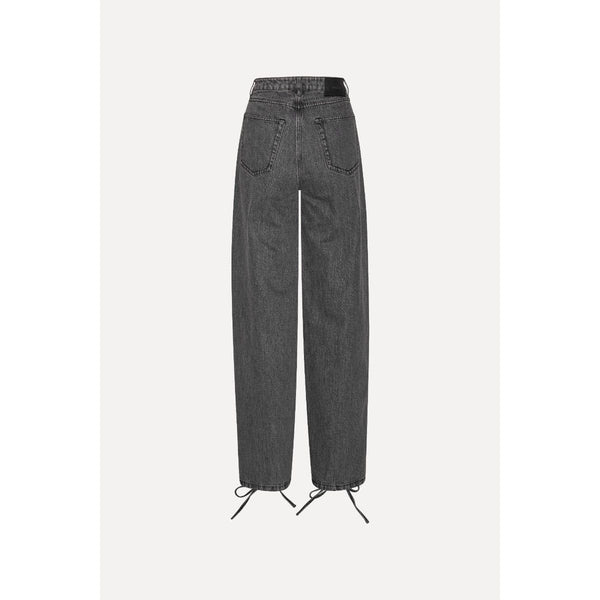 DENIM LACED LEG PANTS