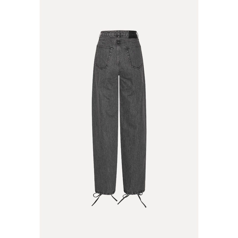 DENIM LACED LEG PANTS