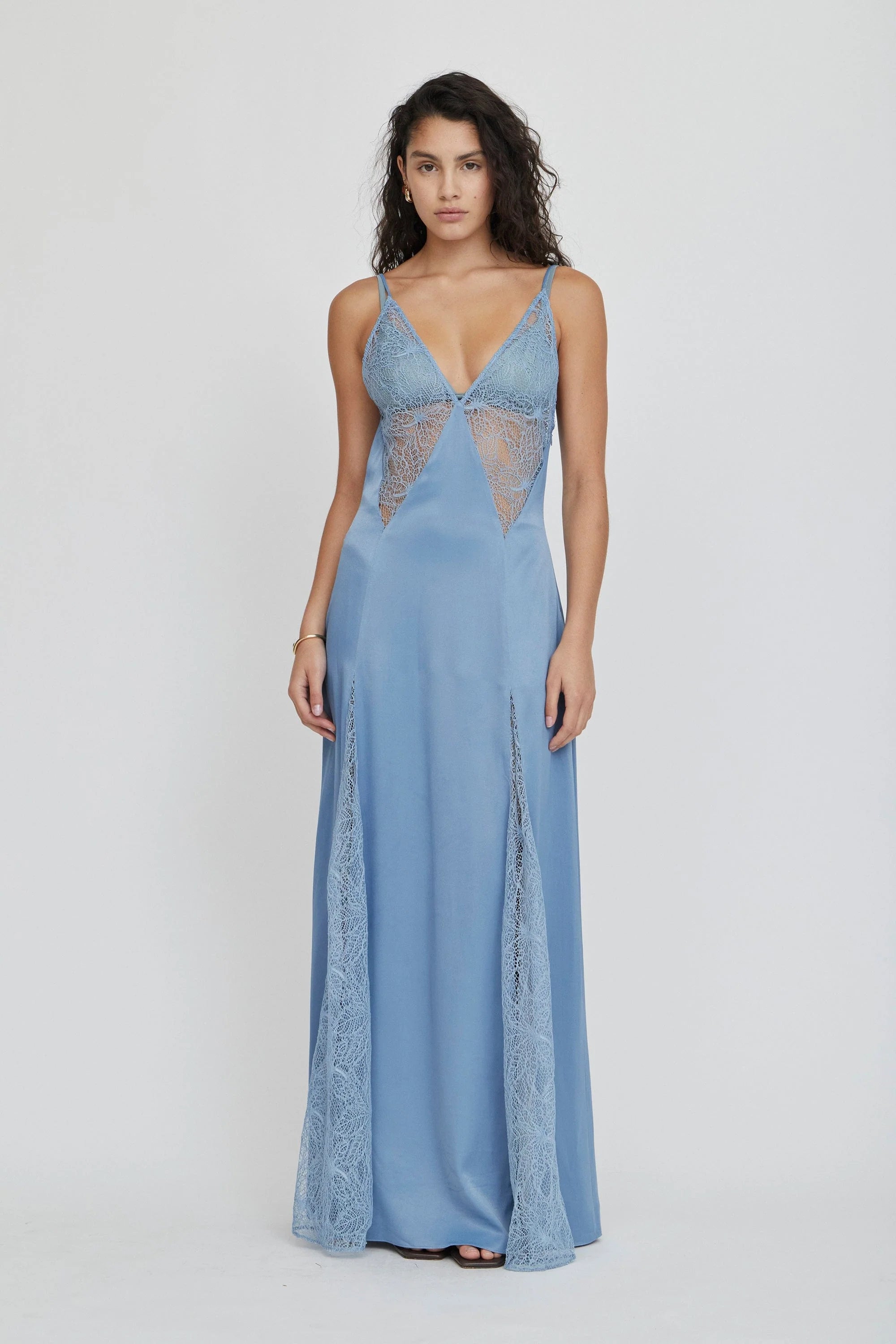 INHALE PANEL SLIP DRESS