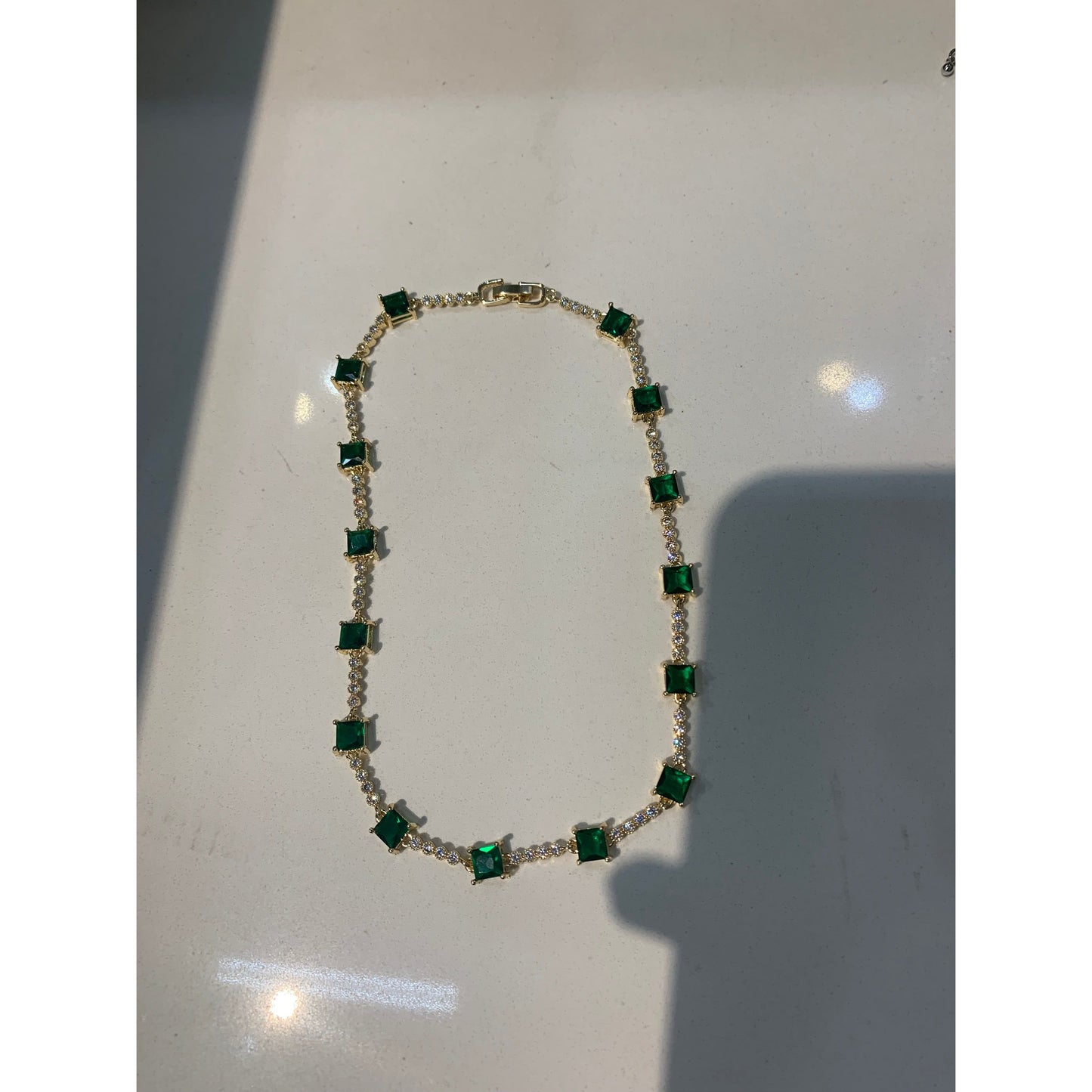 EMERALD VERSACE NECKLACE