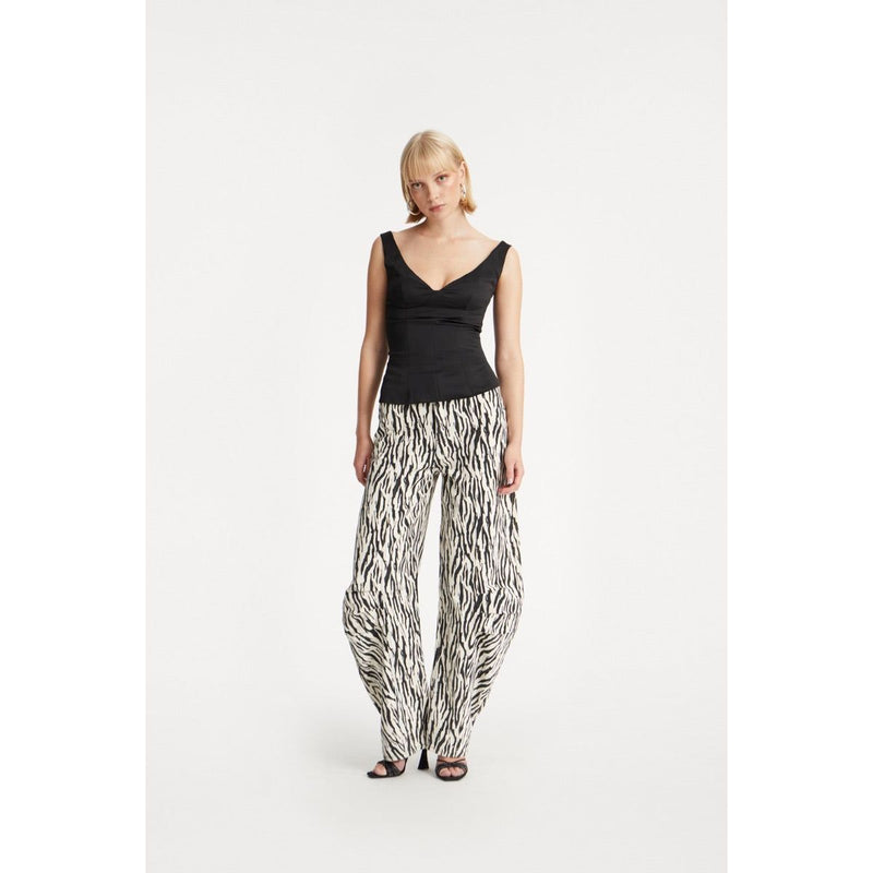 PRINTED TWILL CARGO PANTS