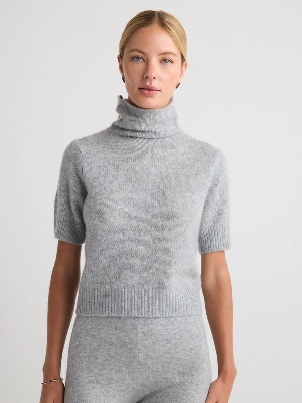 TANSY TURTLENECK SHORT SLEEVE TOP