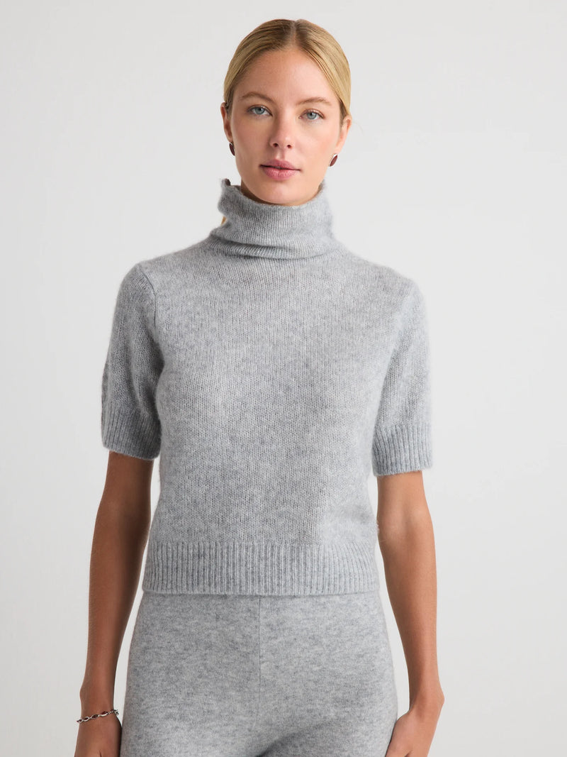 TANSY TURTLENECK SHORT SLEEVE TOP