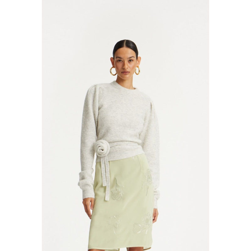 KNIT PUFF CREWNECK