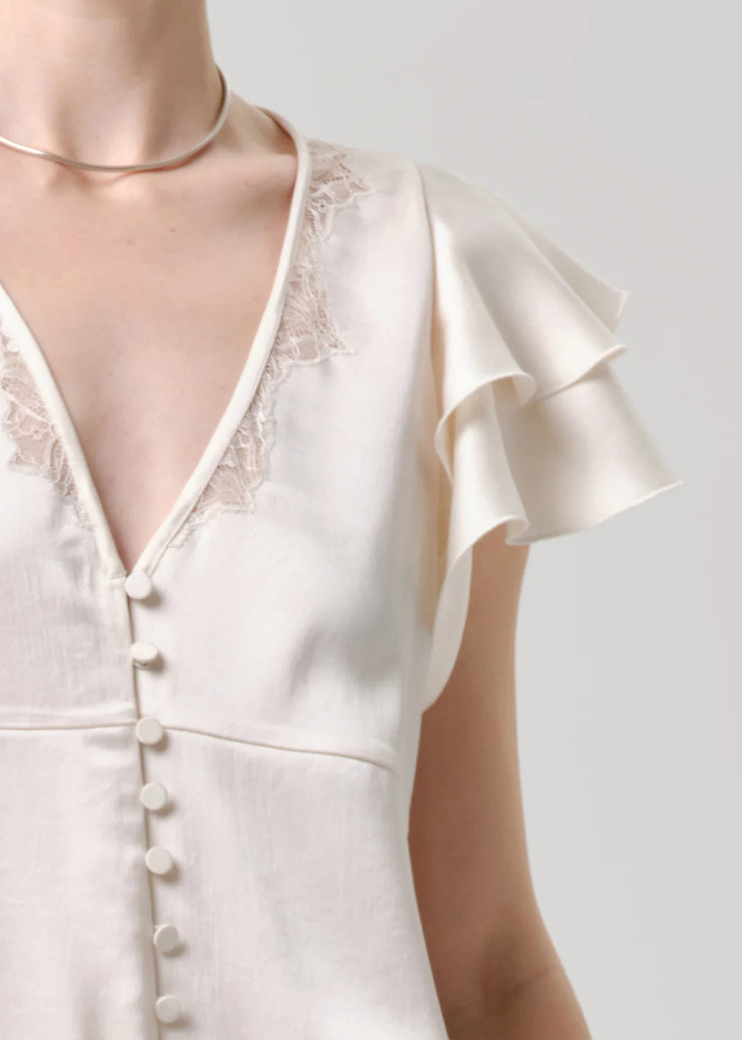 Lola Flutter Lace Sleeve Top