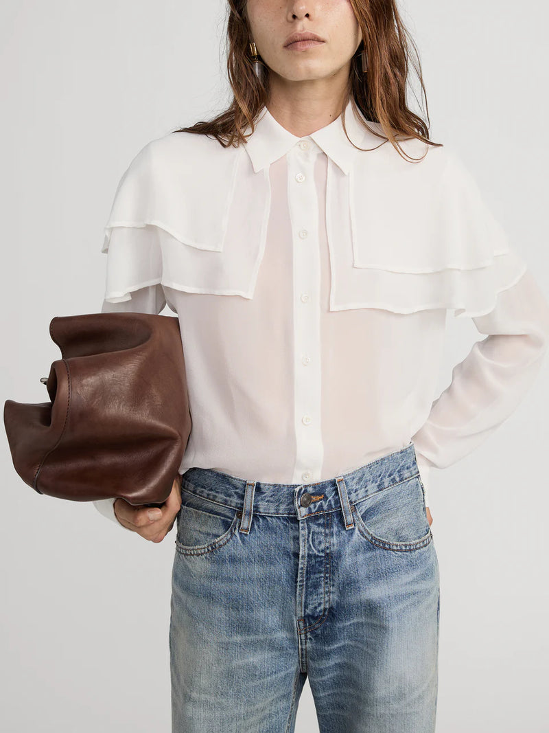 THE SILK CAPE BLOUSE