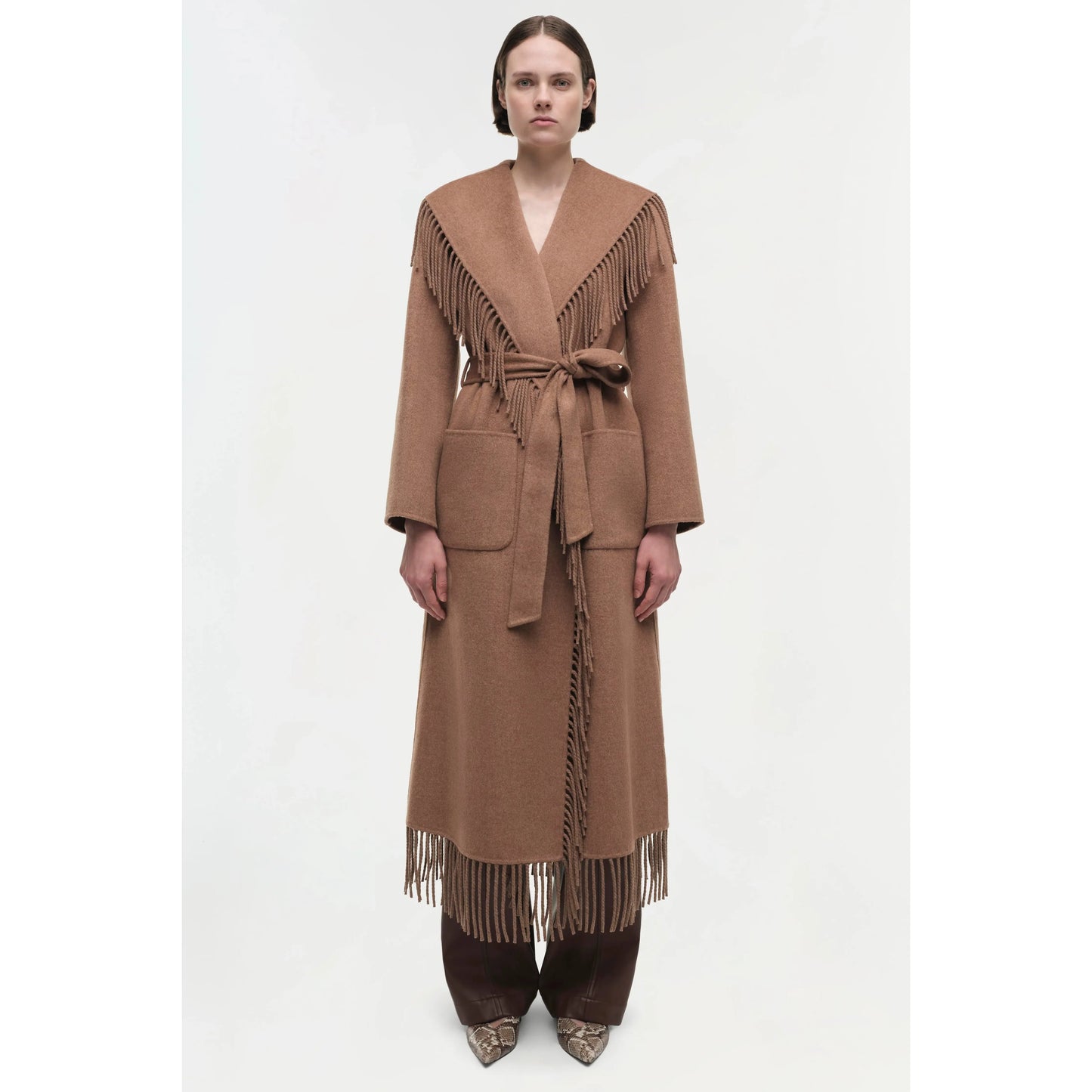 CARRIE FRINGE ROBE COAT