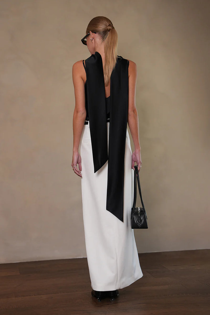 ALINA SILK SCARF TOP