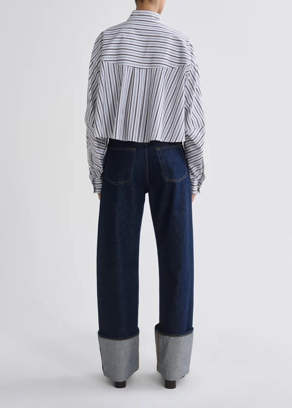 Agnes Shirt in Meyer Stripe Bracken
