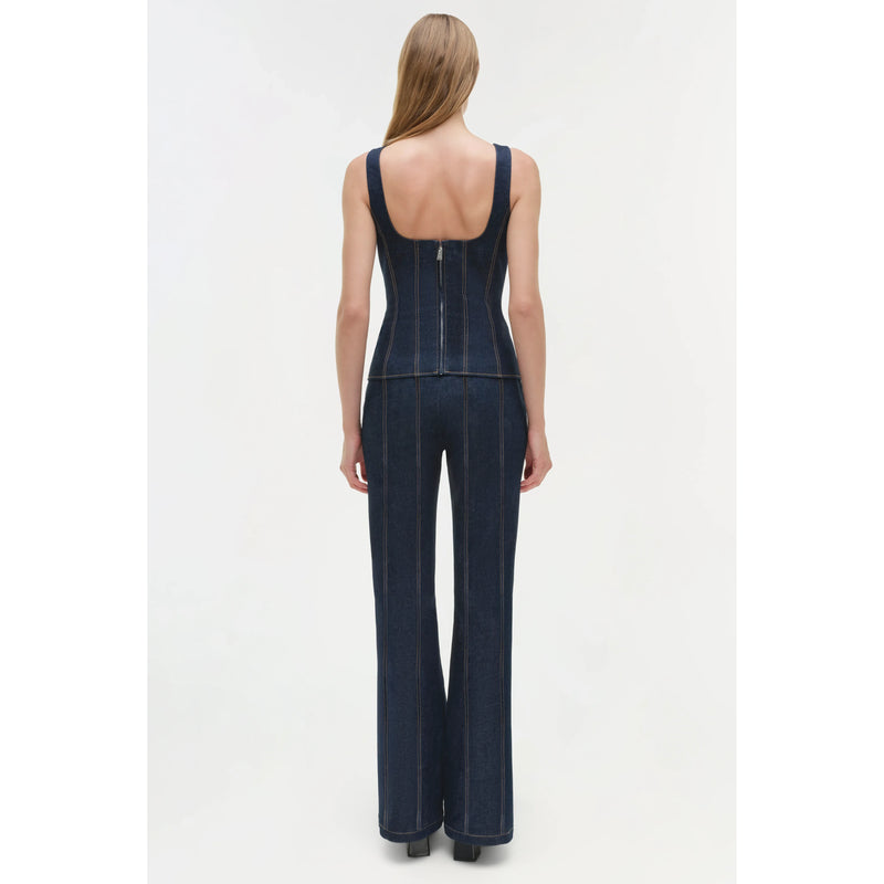 LACHLAN DENIM BUSTIER TOP