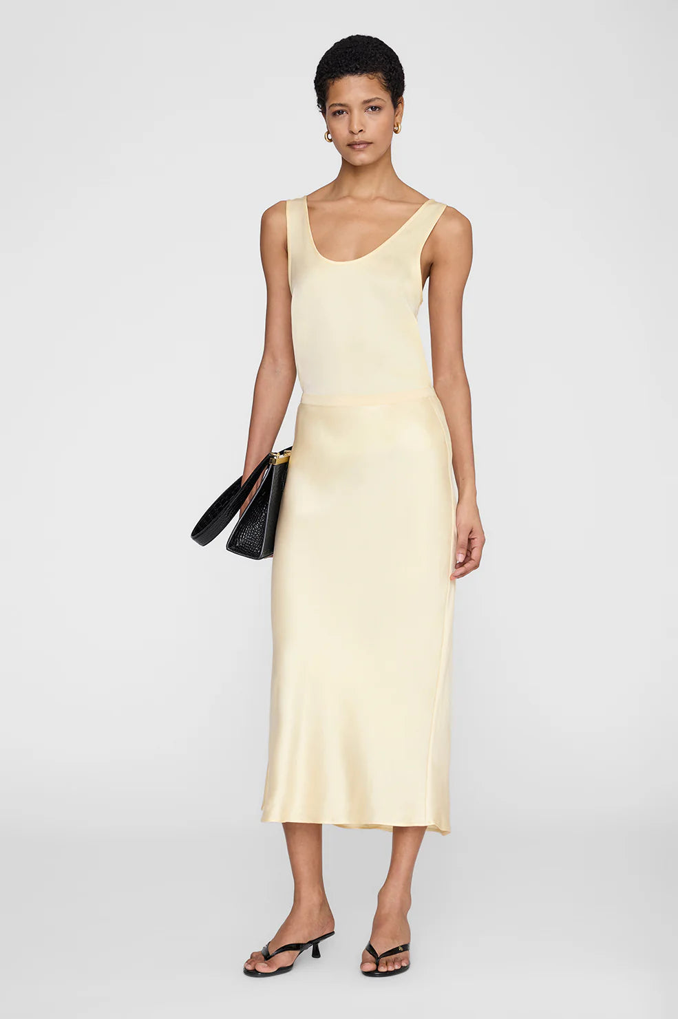BAR SILK SKIRT