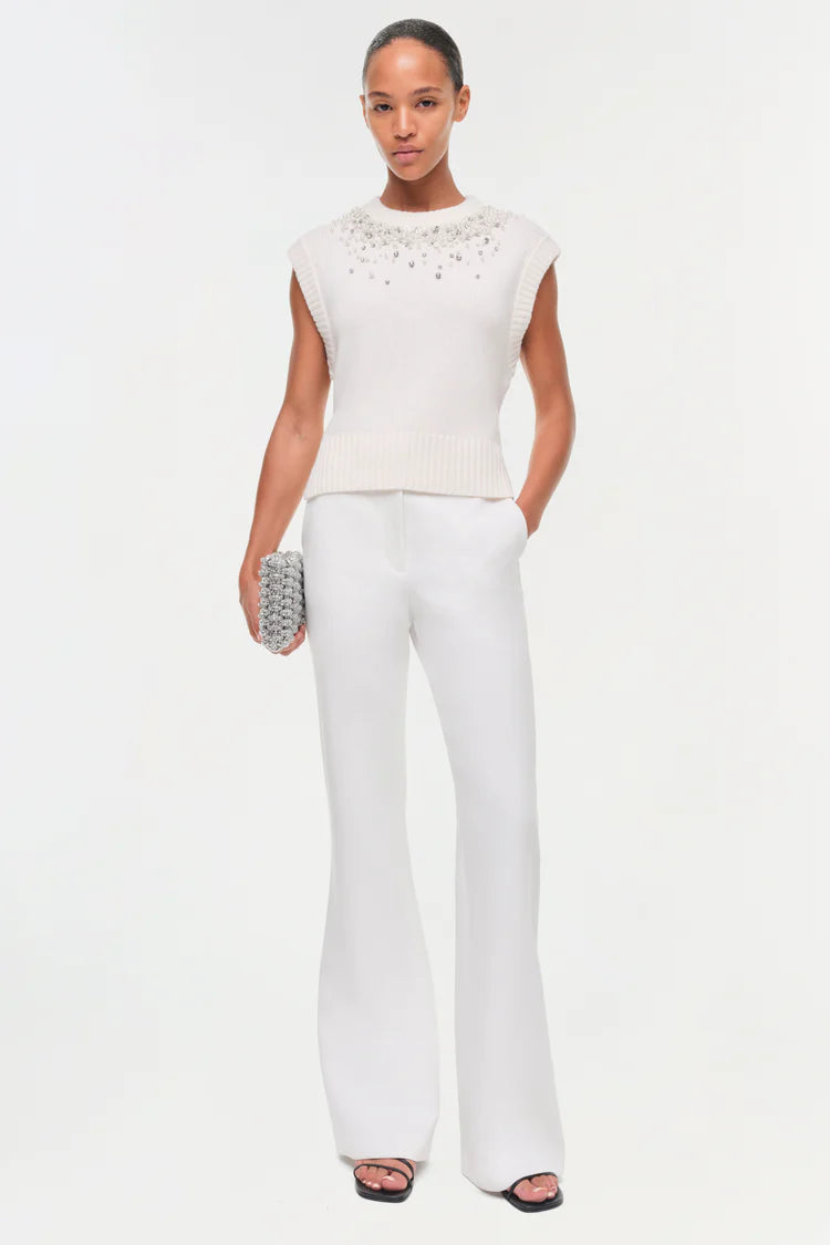 CANDRA EMBELLISHED KNIT VEST