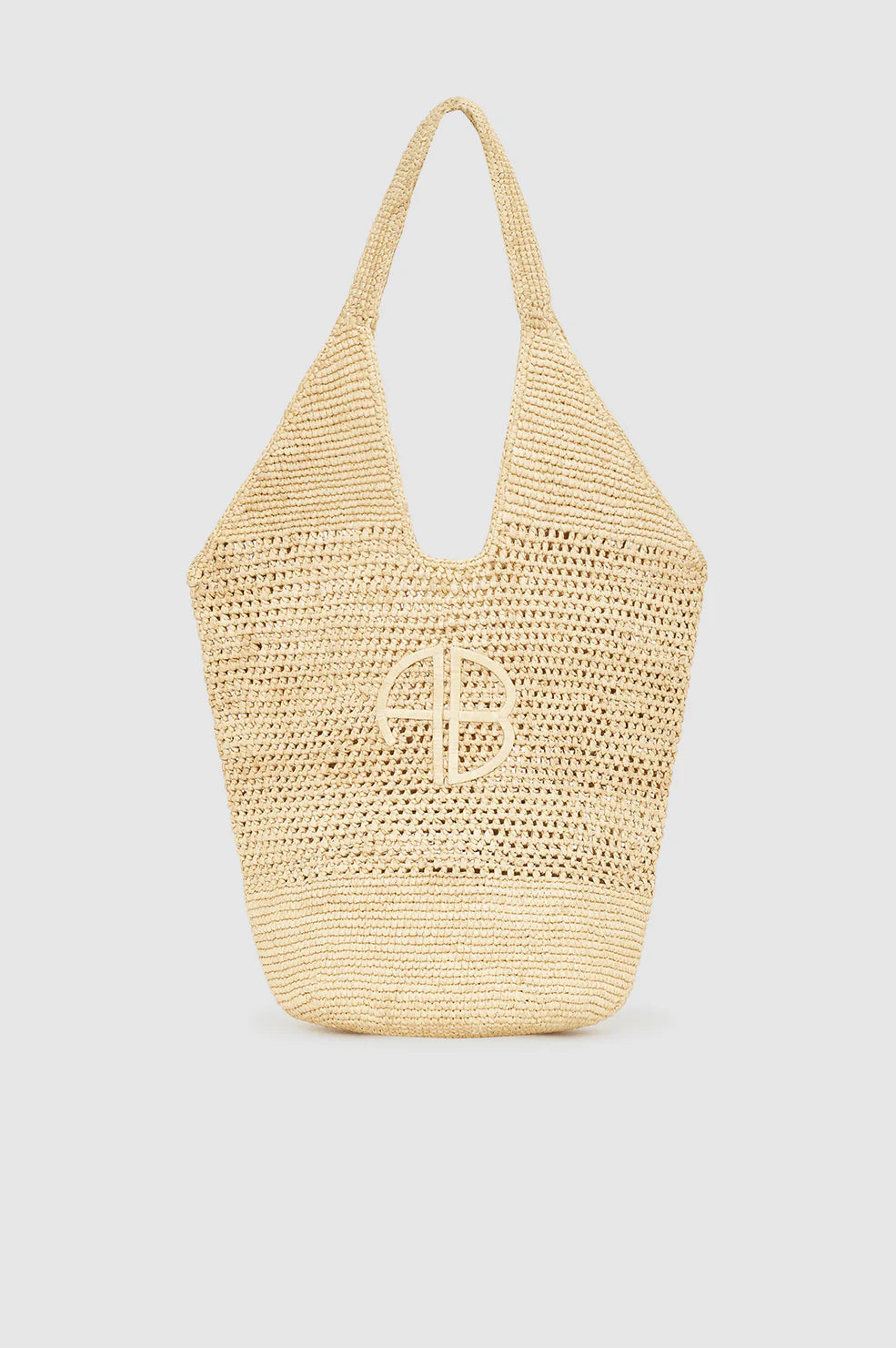 LEAH LOGO HOBO RAPHIA