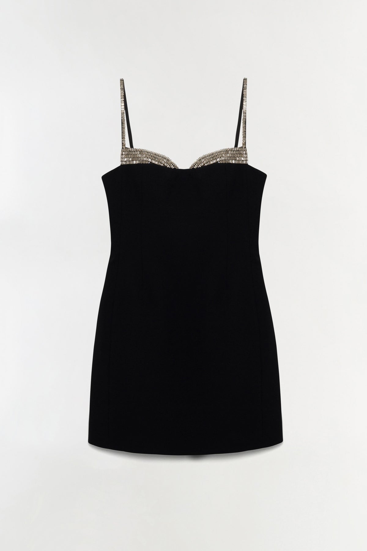 Maeva Embellished Bustier Mini Dress - Black