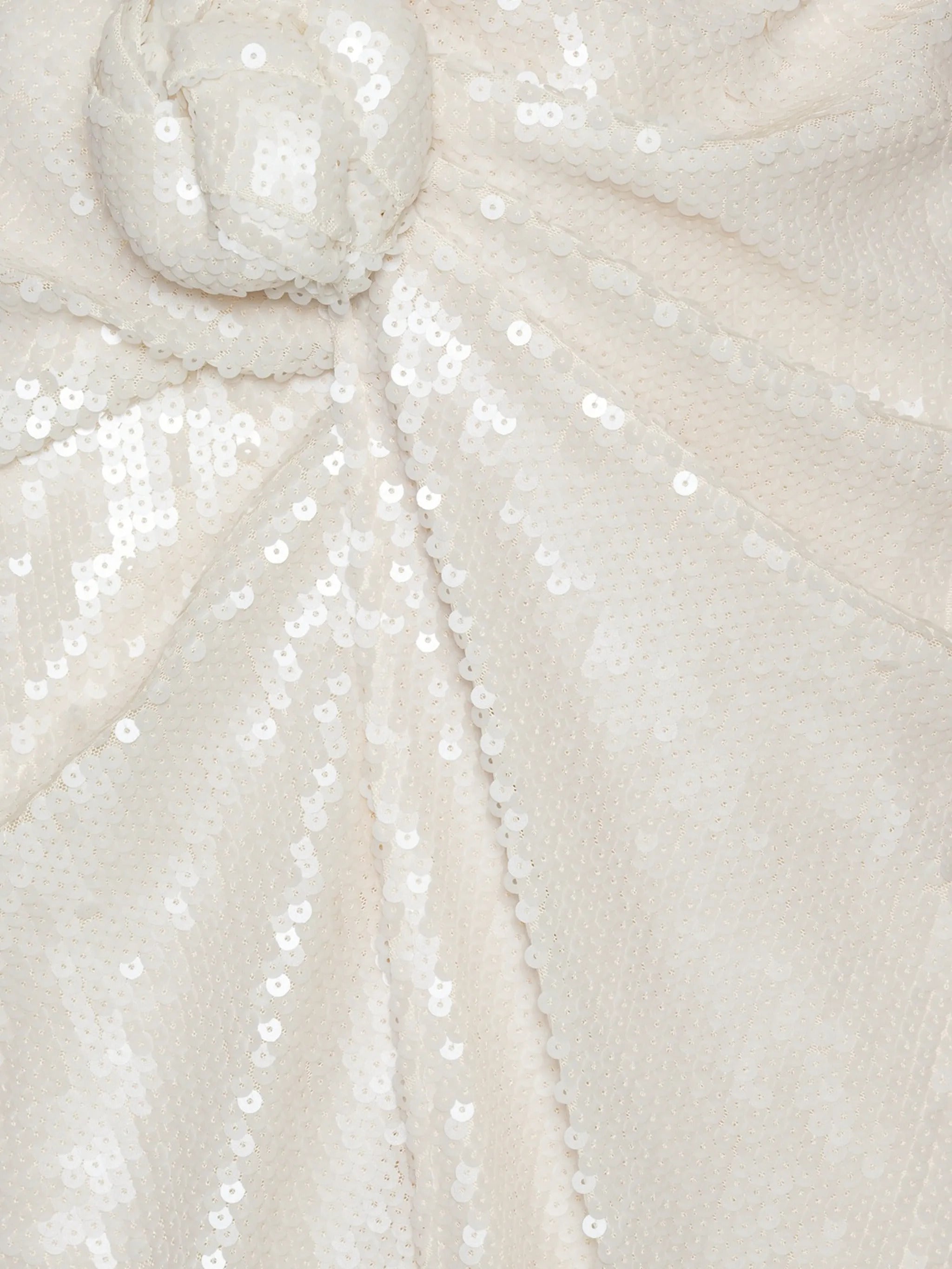 Sequins Knot Skirt - Egret