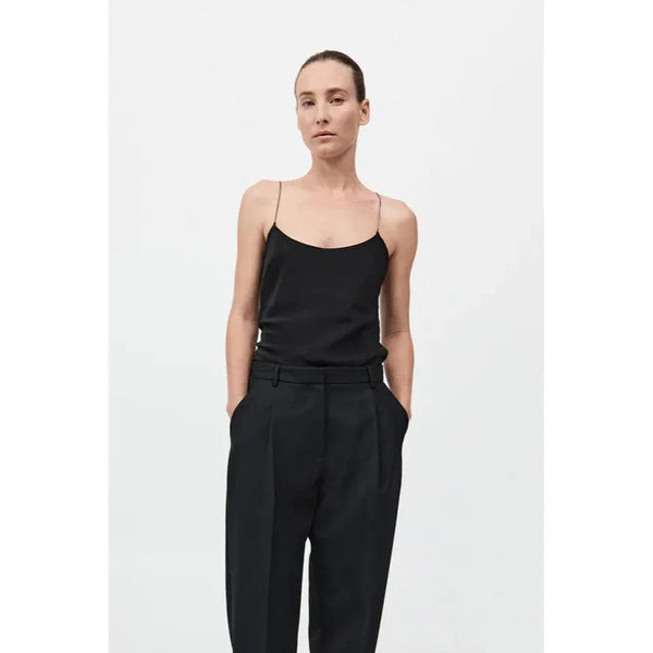 FINE CHAIN SILK CAMI
