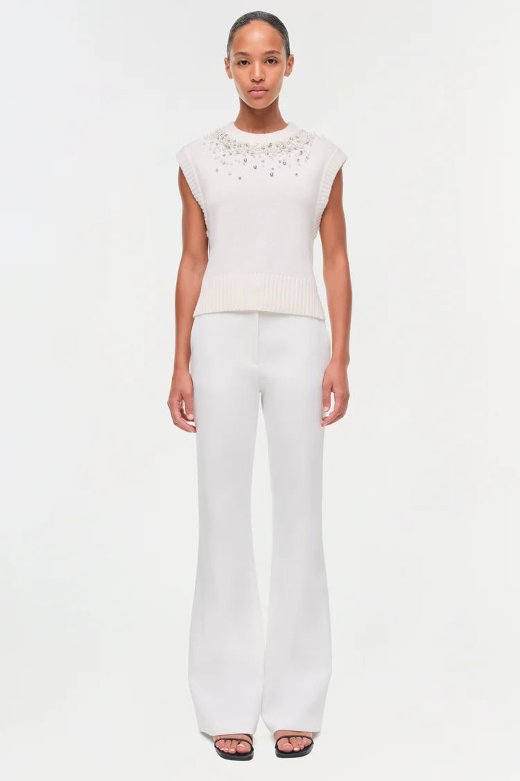 CANDRA EMBELLISHED KNIT VEST