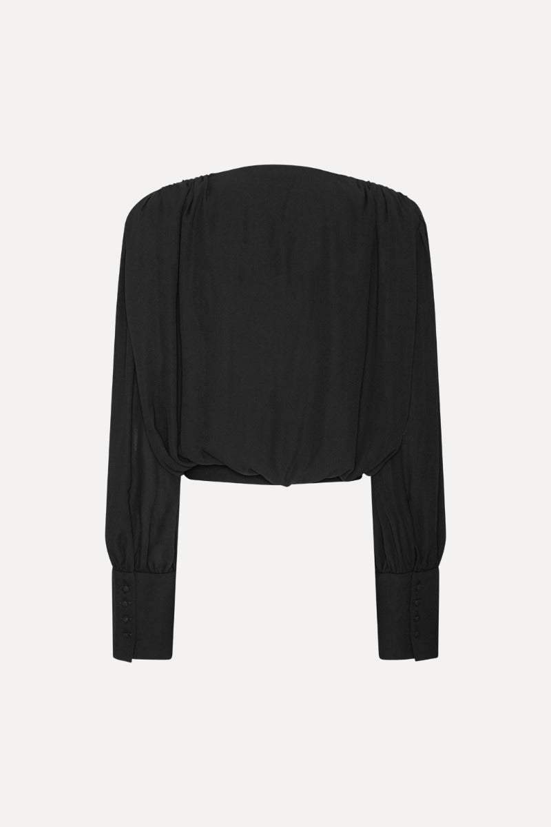 LONG SLEEVE V-NECK TOP