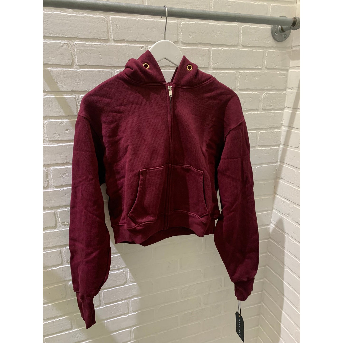 ZENDAYA CROP ZIP HOODIE