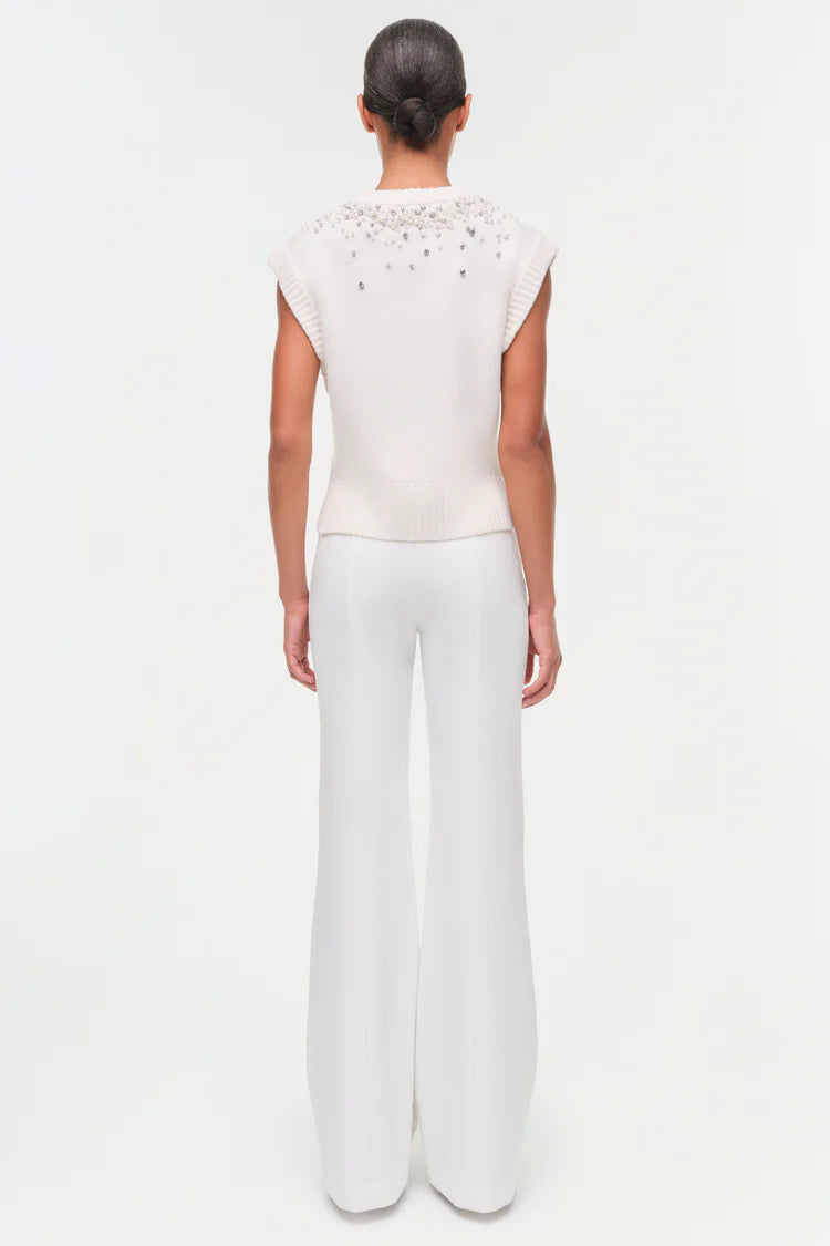 CANDRA EMBELLISHED KNIT VEST