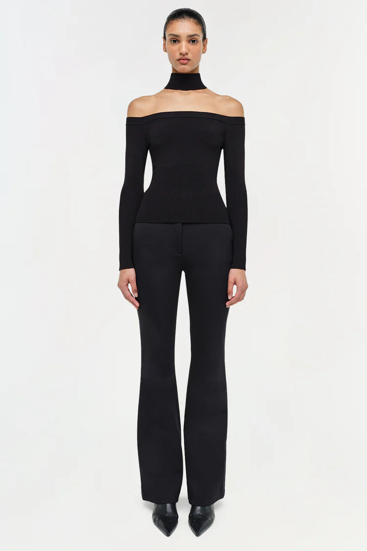 LILA OFF SHOULDER TOP